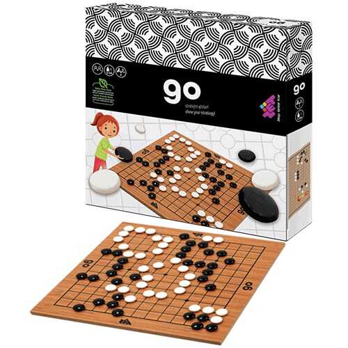 GO Ahşap Zeka ve Akıl Oyunu 5+ Yaş 2 Oyuncu (13x13 Kare)