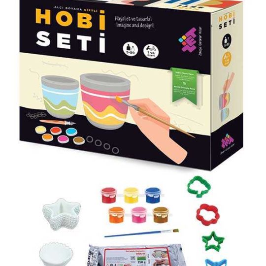 Hobi Alçı Boyama Seti Çiftli 5+ Yaş 1+ Oyuncu