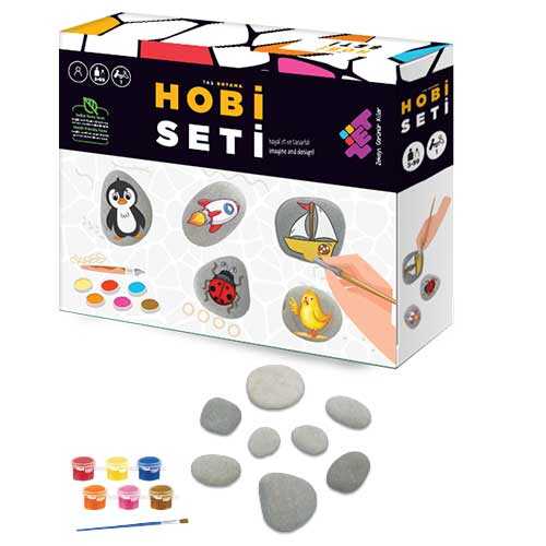 Hobi Seti Taş Boyama 3+ Yaş 1+ Oyuncu