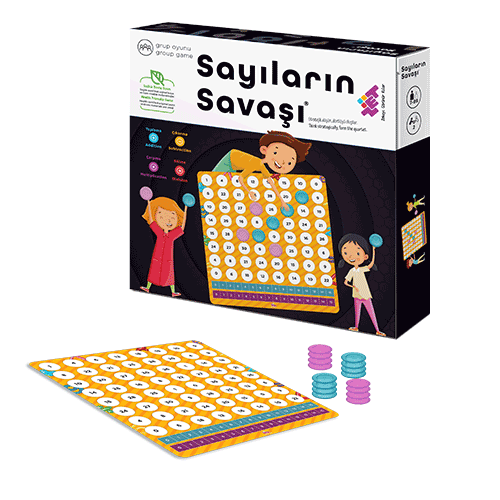 Sayıların Savaşı Zeka ve Akıl Oyunu 7+ Yaş 2 Oyuncu