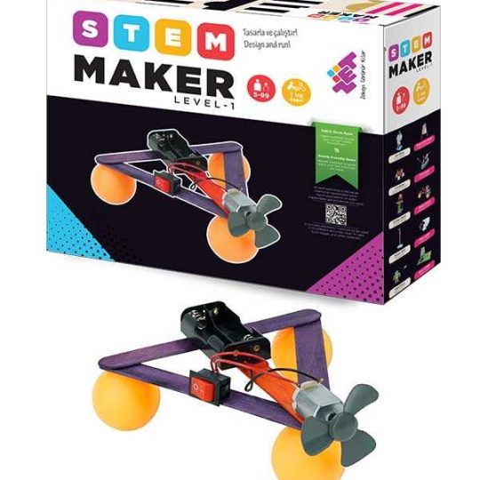 STEAM - MAKER ELEKTRONİK SETİ Level-1 5+ Yaş 1+ Oyuncu (Sadece Elektronik Malzemeler)