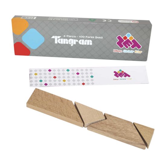 T-TANGRAM Ahşap Zeka ve Akıl Oyunu 5+ Yaş 1+ Oyuncu
